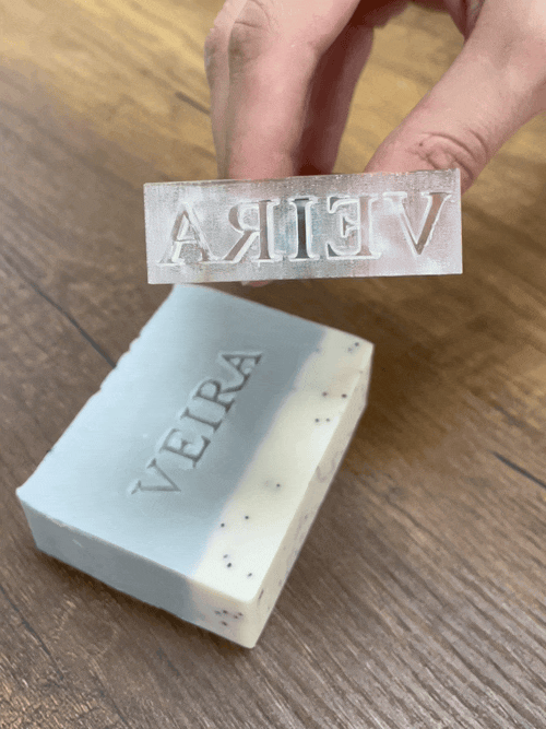 Custom Soap Stamp Feasibility Test in Real Soap Included 
